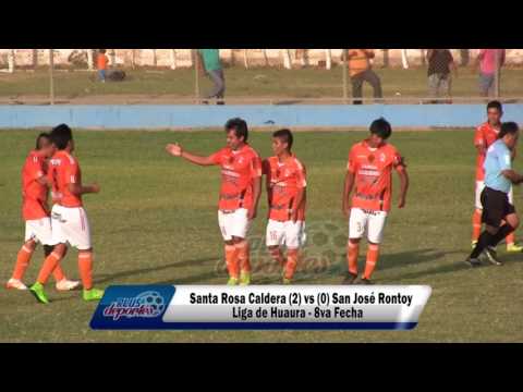 SANTA ROSA CALDERA (2) vs (0) SAN JOSÉ RONTOY - FÚTBOL HUAURINO -8VA FECHA/2017.