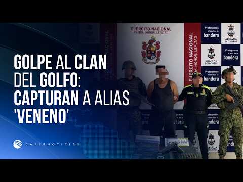 Golpe al Clan del Golfo: Capturan a alias 'Veneno' o 'Fabián' en el sur de Bolívar