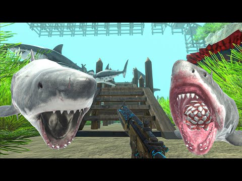 DEATH RUN WITH GRENADE LAUNCHER & HUNTED BY SEA ANIMALS CAN I SURVIVE?Animal Revolt Battle Simulator