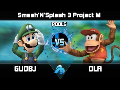 Smash n Splash 3 Project M Singles Pools - GUDBJ (Luigi) vs. DLA (Diddy Kong)