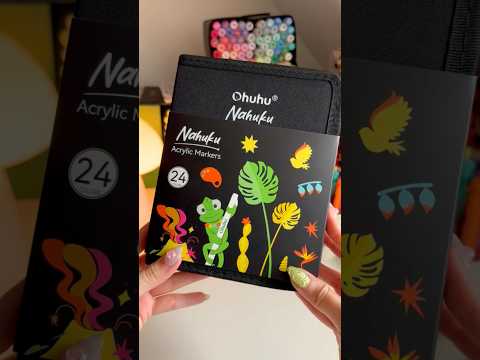 Unboxing the New Ohuhu Nahuku Acrylic Markers! Review down below #ohuhu #ohuhumarkers #unboxing