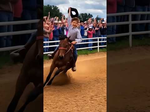 Ele subiu no cavalo... e fez isso!😱👏 #cowboys #inteligenciaartificial #shortsviral #viral #video