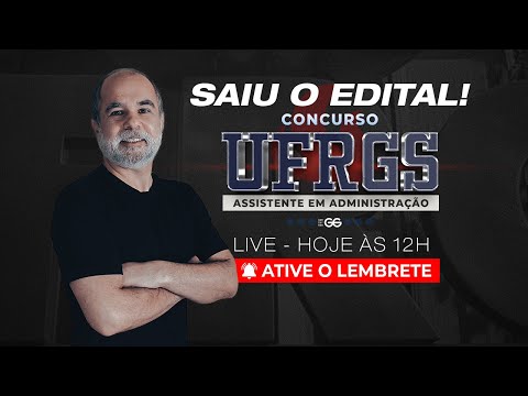 EDITAL PUBLICADO CONCURSO UFRGS | GG CONCURSOS