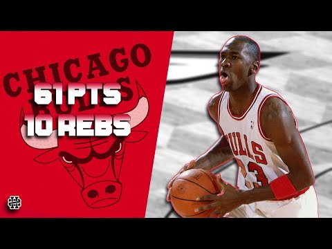 Michael Jordan 61 pts 10 rebs vs Hawks 86/87 season