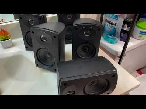 Lot of 5 DCM Cinema 1 | 4 Satellite Speakers & 1 Center Speaker - RARE