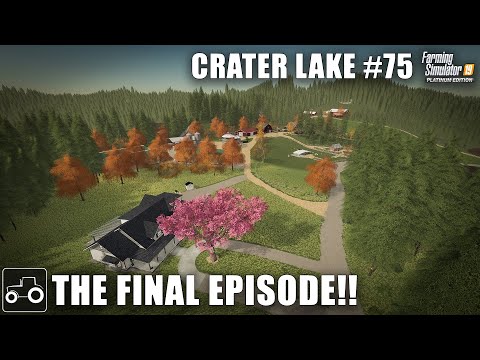 The Final Episode, Harvesting Cotton & Corn - Crater Lake #75 Farming Simulator 19 Timelapse