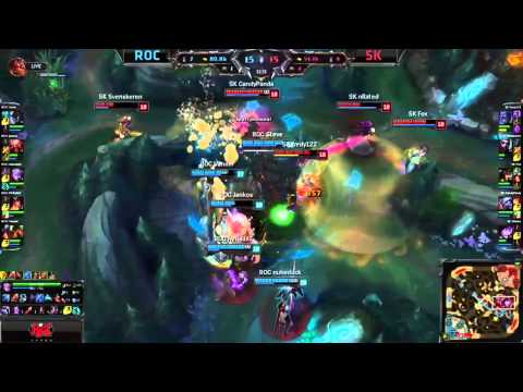 [SPOILERS] ROC vs. SK Final Teamfight & Quadra Kill - EULCS Summer 2015 - Week 6 Day 1