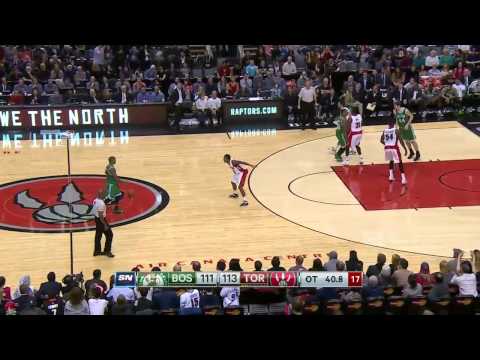 Marcus Smart Clutch 3 Pointer - Celtics vs Raptors - April 04, 2015 NBA Season 2014-15