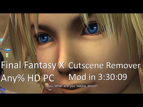 Final Fantasy X Any% PC Cutscene Remover Speedrun in 3:30:09
