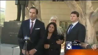 San Francisco Attorneys, Liberty & Jean Kasem Speak with Reporters at Los Angeles Superior Court