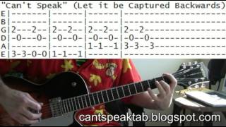 guitar lessons online Danzig Can&#39;t speak Let it be captured tab