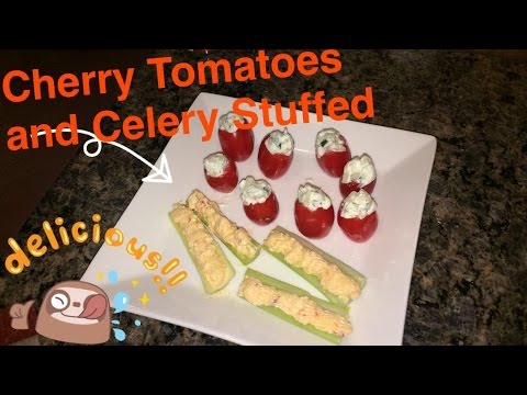 How to Make: Cherry Tomatoes and Celery Stuffed