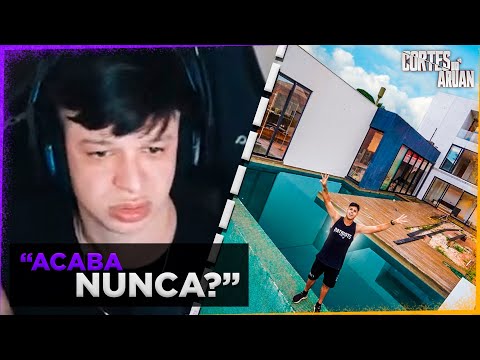 ARUAN REAGE A VIDEO SECRETO DA MINHA CASA NOVA EM REFORMA PARTE 3 (RENATO GARCIA) - Cortes do Aruan