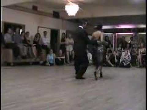  Jorge Torres  and  Mariela Franganillo  are  dancing  to  the  tango  "  Escualo  "