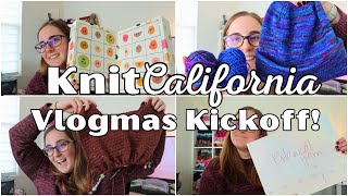 Vlogmas Kickoff Day 1! the plan + advents intro + project update - Knit California