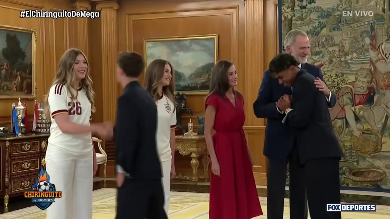 🇪🇸LAMINE YAMAL, el saludo del Rey Felipe VI y los momentos tras el TÍTULO MUNDIAL | El Chiringuito