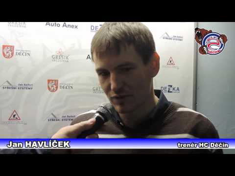 HC Děčín - Jindřichův Hradec rozhovor Jan Havlíček