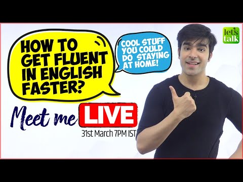 Live With Hridhaan - How To Become Fluent In English Faster? Useful Study Tips & Tricks At Home