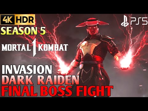 Dark Raiden MORTAL KOMBAT 1 Dark Raiden Boss Fight MK1 | MK1 Dark Raiden Boss Fight 4K| MK1 Season 5