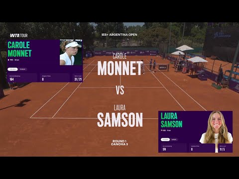 Carole Monnet (FRA) vs Laura Samson (CZE) 17y - Game, Set, Match