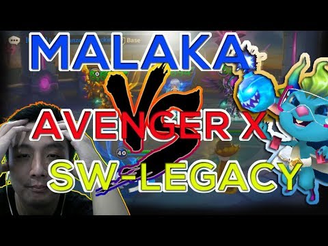 [ENG SUB] MALAKA VS AVENGER X VS SW LEGACY SIEGE BATTLE - SUMMONERS WAR INDONESIA