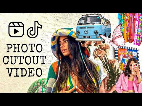 Photo Cutout animation video tutorial | photo collage / scrapbook animation Reels trend tutorial