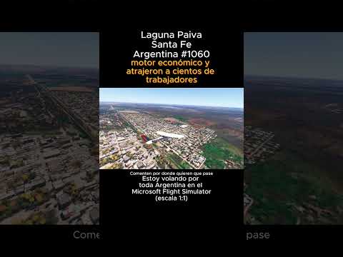 Laguna Paiva, Santa Fe desde el Microsoft Flight Simulator #lagunapaiva #santafe #msfs #argentina