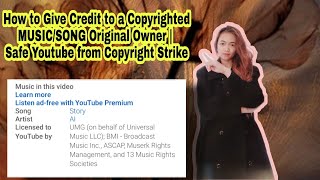 HOW TO GIVE PROPER CREDIT TO ORIGINAL OWNER SONG/MUSIC