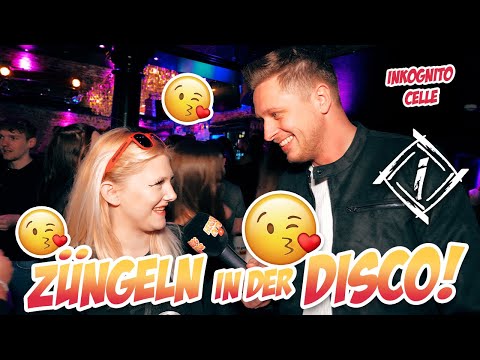 ZÜNGELN in der DISCO 😘😝 Straßenumfrage INKOGNITO CELLE