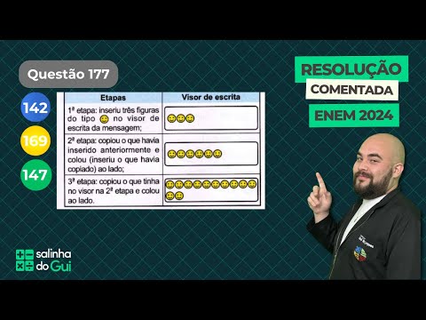 Questão dos Emojis | ENEM 2024 | (Caderno Cinza - Q177)