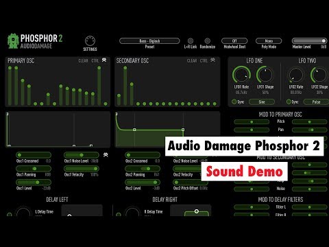 Audio Damage Phosphor 2 For iOS Sound Demo - Dirty AUv3 Synth