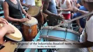 preview picture of video 'The Conga band of the Industriales baseball team, Havana, Cuba'