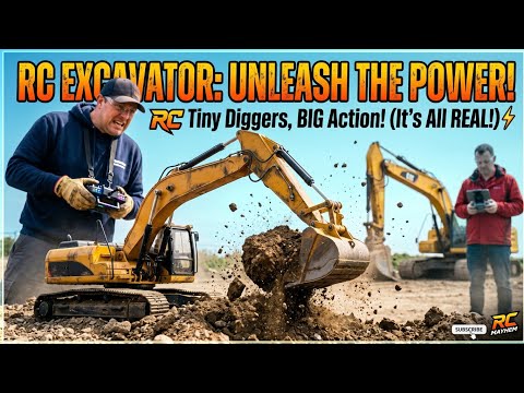 Welcome To RC Excavators working in the sand land