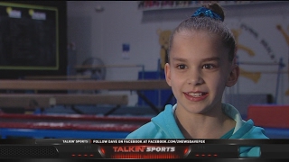 10-year-old Lundyn VanderToolen honored as one of the top gymnasts in the country
