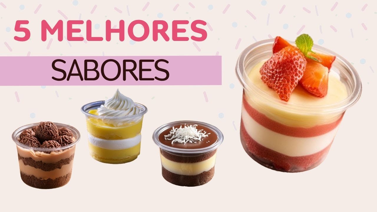 Os 5 SABORES de bolos de pote que mais VENDEM