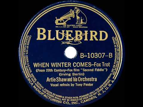 1939 Artie Shaw - When Winter Comes (Berlin) (Tony Pastor, vocal)