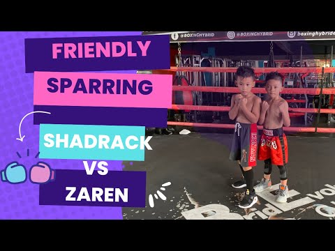 ROUND 1- FRIENDLY SPARRING of Shadrack Ezekiel and Zaren with referee WBF Champ Lito "Naruto" Dante