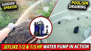 Worth it? 0.5HP JEFLIKE Sump Pump Water Pump Review, Submersible Pond Pump, Waterfall Pumps