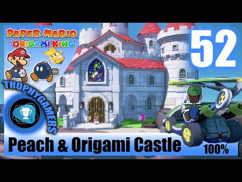 Paper Mario The Origami King - Peach & Origami Castle 100% Collectibles Walkthrough Part 52