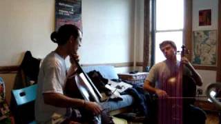 cellojoe and cosmo d (greg heffernan) jam at cosmo d's place in nyc part 1