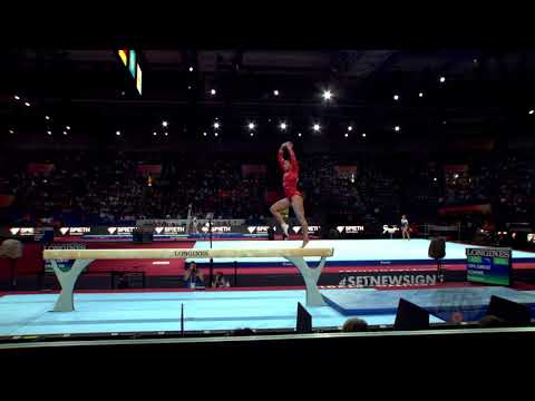 DOWNIE Rebecca (GBR) - 2019 Artistic Worlds, Stuttgart (GER) - Qualifications Balance Beam