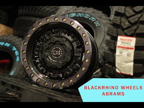 BLACKRHINO WHEELS ABRAMS (GLOSSGUN BLACK W/MACHINED DARK TINT LIP)