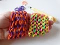 Браслет Чешуя дракона, без станка только крючок, Радужки Rainbow Loom 