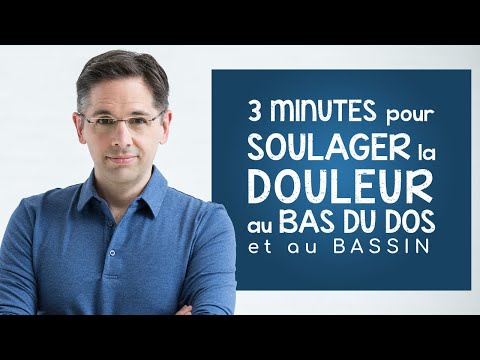 3 minutes pour soulager la douleur au bas du dos et au bassin