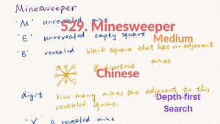 YouTube video 'LeetCode 529. Minesweeper 中文解释 Chinese Version'