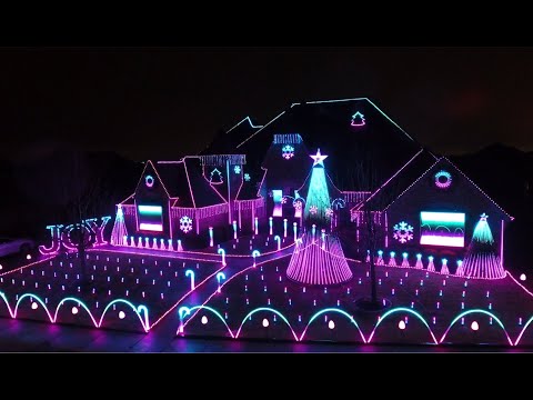 EPIC Carol of the Bells DUBSTEP Christmas Lights Animated Show