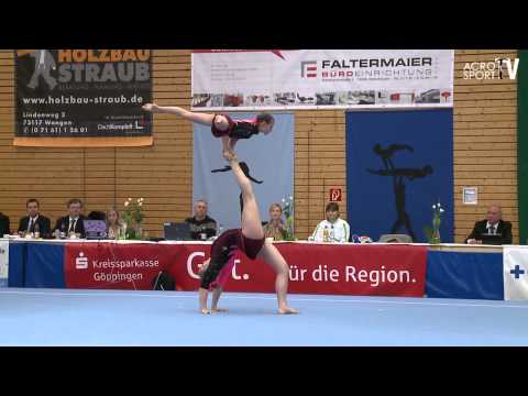 Acro Cup Albershausen 2013 Womens Pair Combined Juniors Germany - Schilling, Klement