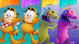 Nickelodeon All-Star Brawl - Garfield vs Garfield vs Reptar vs Reptar - Gameplay PC