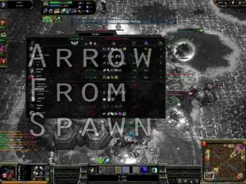 League of Legends: Ashe Hilarious Arrow from Spawn