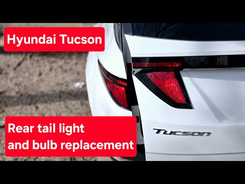 Hyundai Tucson Tail light and bulb replacement 2022 to 2025